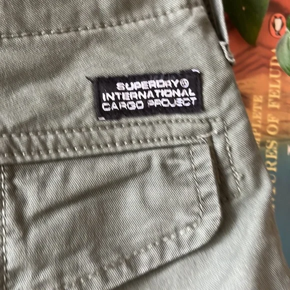 Superdry Olive Green Cargos - Picture 3 of 11